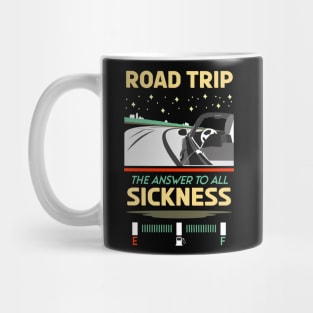 Retro Road trip the answer to all sickness 02 Mug